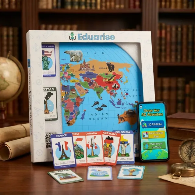 AR World Map - Learning Comes Alive