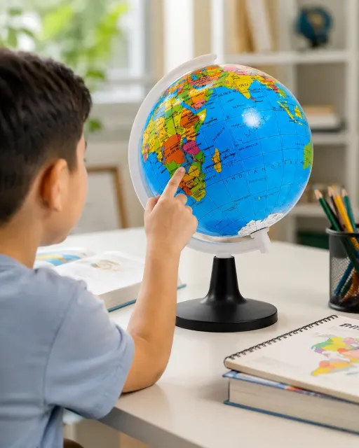 Globe 360 Rotating World Globe 18.2 cm - Image 3